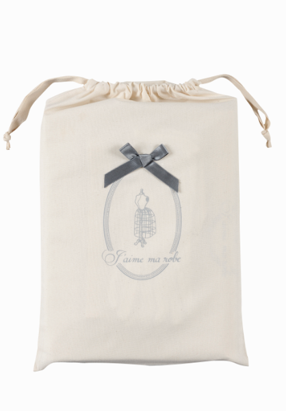 Pochon écru M de conservation en coton neutre