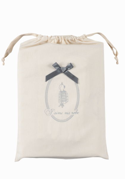 Pochon ecru M de conservation en coton neutre