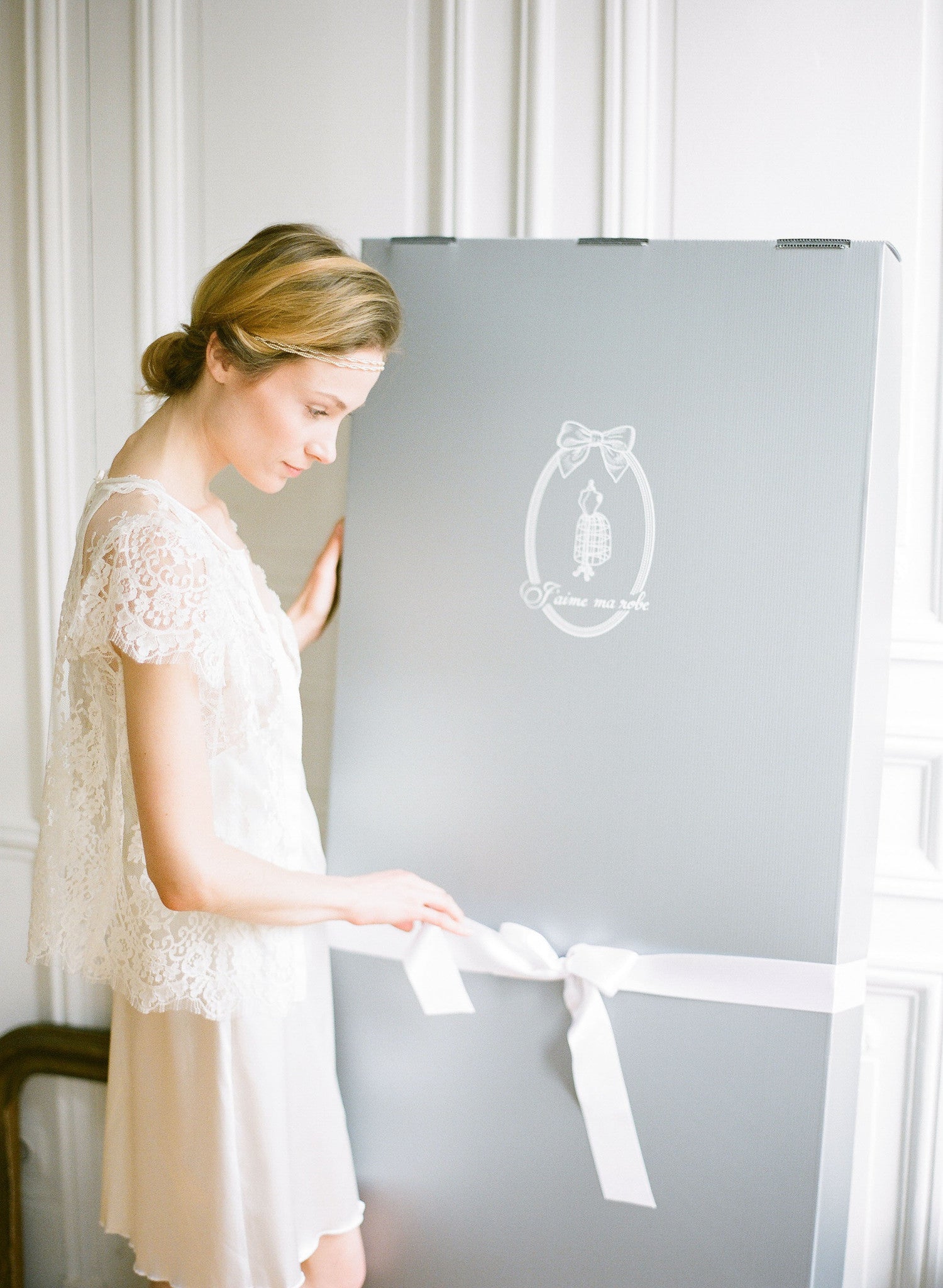 Coffret Couture, boite robe de mariée, boite rangement robe mariage -  J'aime ma robe